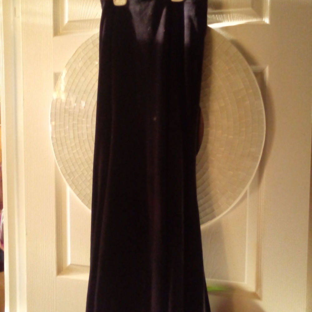 Stevie Nicks black Velvet curvy skirt - Picture 3 of 3